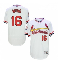 Mens Majestic St Louis Cardinals 16 Kolten Wong White Flexbase Authentic Collection Cooperstown MLB Jersey Mens Majestic St Louis Cardinals 16 Kolten Wong White Flexbase Authentic Collection Cooperstown MLB Jersey