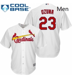 Mens Majestic St Louis Cardinals 23 Marcell Ozuna Replica White Home Cool Base MLB Jersey Mens Majestic St Louis Cardinals 23 Marcell Ozuna Replica White Home Cool Base MLB Jersey