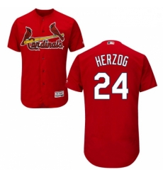 Mens Majestic St Louis Cardinals 24 Whitey Herzog Red Alternate Flex Base Authentic Collection MLB Jersey Mens Majestic St Louis Cardinals 24 Whitey Herzog Red Alternate Flex Base Authentic Collection MLB Jersey