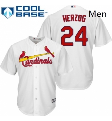 Mens Majestic St Louis Cardinals 24 Whitey Herzog Replica White Home Cool Base MLB Jersey Mens Majestic St Louis Cardinals 24 Whitey Herzog Replica White Home Cool Base MLB Jersey