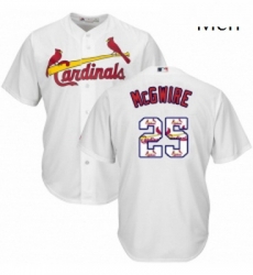 Mens Majestic St Louis Cardinals 25 Mark McGwire Authentic White Team Logo Fashion Cool Base MLB Jersey Mens Majestic St Louis Cardinals 25 Mark McGwire Authentic White Team Logo Fashion Cool Base MLB Jersey