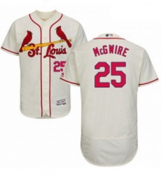 Mens Majestic St Louis Cardinals 25 Mark McGwire Cream Alternate Flex Base Authentic Collection MLB Jersey Mens Majestic St Louis Cardinals 25 Mark McGwire Cream Alternate Flex Base Authentic Collection MLB Jersey