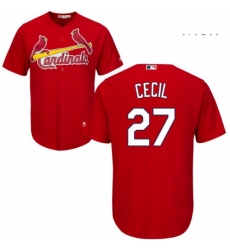 Mens Majestic St Louis Cardinals 27 Brett Cecil Replica Red Cool Base MLB Jersey Mens Majestic St Louis Cardinals 27 Brett Cecil Replica Red Cool Base MLB Jersey