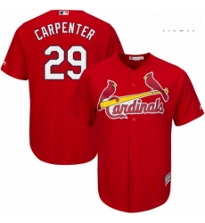 Mens Majestic St Louis Cardinals 29 Chris Carpenter Replica Red Alternate Cool Base MLB Jersey Mens Majestic St Louis Cardinals 29 Chris Carpenter Replica Red Alternate Cool Base MLB Jersey