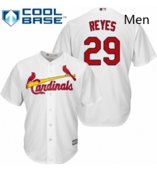 Mens Majestic St Louis Cardinals 29 lex Reyes Replica White Home Cool Base MLB Jersey Mens Majestic St Louis Cardinals 29 lex Reyes Replica White Home Cool Base MLB Jersey