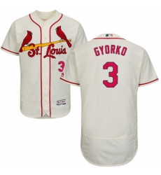 Mens Majestic St Louis Cardinals 3 Jedd Gyorko Cream Alternate Flex Base Authentic Collection MLB Jersey Mens Majestic St Louis Cardinals 3 Jedd Gyorko Cream Alternate Flex Base Authentic Collection MLB Jersey