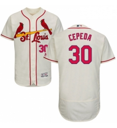 Mens Majestic St Louis Cardinals 30 Orlando Cepeda Cream Alternate Flex Base Authentic Collection MLB Jersey Mens Majestic St Louis Cardinals 30 Orlando Cepeda Cream Alternate Flex Base Authentic Collection MLB Jersey