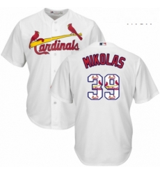 Mens Majestic St Louis Cardinals 39 Miles Mikolas Authentic White Team Logo Fashion Cool Base MLB Jersey Mens Majestic St Louis Cardinals 39 Miles Mikolas Authentic White Team Logo Fashion Cool Base MLB Jersey