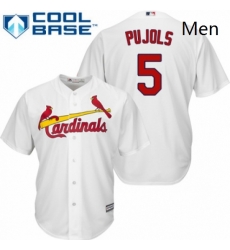 Mens Majestic St Louis Cardinals 5 Albert Pujols Replica White Home Cool Base MLB Jersey Mens Majestic St Louis Cardinals 5 Albert Pujols Replica White Home Cool Base MLB Jersey