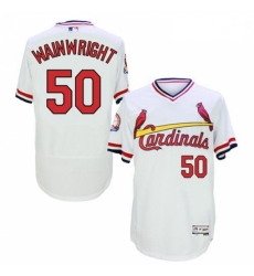 Mens Majestic St Louis Cardinals 50 Adam Wainwright White FlexBase Authentic Collection MLB Jersey Mens Majestic St Louis Cardinals 50 Adam Wainwright White FlexBase Authentic Collection MLB Jersey