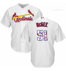 Mens Majestic St Louis Cardinals 51 Willie McGee Authentic White Team Logo Fashion Cool Base MLB Jersey Mens Majestic St Louis Cardinals 51 Willie McGee Authentic White Team Logo Fashion Cool Base MLB Jersey