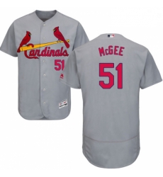 Mens Majestic St Louis Cardinals 51 Willie McGee Grey Road Flex Base Authentic Collection MLB Jersey Mens Majestic St Louis Cardinals 51 Willie McGee Grey Road Flex Base Authentic Collection MLB Jersey