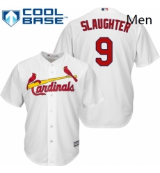 Mens Majestic St Louis Cardinals 9 Enos Slaughter Replica White Home Cool Base MLB Jersey Mens Majestic St Louis Cardinals 9 Enos Slaughter Replica White Home Cool Base MLB Jersey