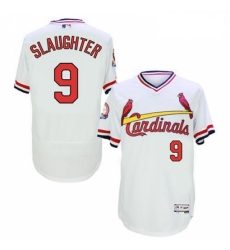 Mens Majestic St Louis Cardinals 9 Enos Slaughter White Flexbase Authentic Collection Cooperstown MLB Jersey Mens Majestic St Louis Cardinals 9 Enos Slaughter White Flexbase Authentic Collection Cooperstown MLB Jersey