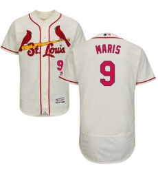 Mens Majestic St Louis Cardinals 9 Roger Maris Cream Alternate Flex Base Authentic Collection MLB Jersey Mens Majestic St Louis Cardinals 9 Roger Maris Cream Alternate Flex Base Authentic Collection MLB Jersey
