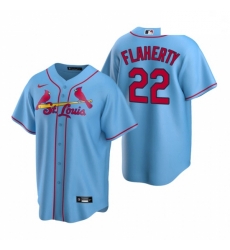 Men's Nike St. Louis Cardinals #22 Jack Flaherty Light Blue Alternate Stitched Baseball Jersey Men's Nike St. Louis Cardinals #22 Jack Flaherty Light Blue Alternate Stitched Baseball Jersey