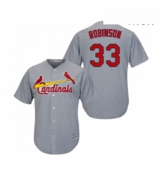Mens St Louis Cardinals 33 Drew Robinson Replica Grey Road Cool Base Baseball Jersey Mens St Louis Cardinals 33 Drew Robinson Replica Grey Road Cool Base Baseball Jersey