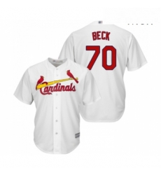 Mens St Louis Cardinals 70 Chris Beck Replica White Home Cool Base Baseball Jersey Mens St Louis Cardinals 70 Chris Beck Replica White Home Cool Base Baseball Jersey