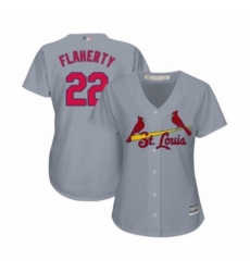 Women's St. Louis Cardinals #22 Jack Flaherty Authentic Grey Road Cool Base Baseball Player Jersey Women's St. Louis Cardinals #22 Jack Flaherty Authentic Grey Road Cool Base Baseball Player Jersey
