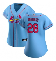 Women St. Louis Cardinals Nolan Arenado Blue Jersey Home Cool Base Women St. Louis Cardinals Nolan Arenado Blue Jersey Home Cool Base