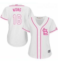 Womens Majestic St Louis Cardinals 16 Kolten Wong Replica White Fashion Cool Base MLB Jersey Womens Majestic St Louis Cardinals 16 Kolten Wong Replica White Fashion Cool Base MLB Jersey