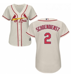 Womens Majestic St Louis Cardinals 2 Red Schoendienst Authentic Cream Alternate Cool Base MLB Jersey Womens Majestic St Louis Cardinals 2 Red Schoendienst Authentic Cream Alternate Cool Base MLB Jersey