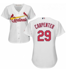Womens Majestic St Louis Cardinals 29 Chris Carpenter Authentic White Home Cool Base MLB Jersey Womens Majestic St Louis Cardinals 29 Chris Carpenter Authentic White Home Cool Base MLB Jersey
