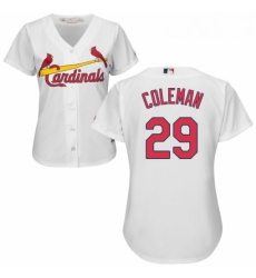 Womens Majestic St Louis Cardinals 29 Vince Coleman Replica White Home Cool Base MLB Jersey Womens Majestic St Louis Cardinals 29 Vince Coleman Replica White Home Cool Base MLB Jersey