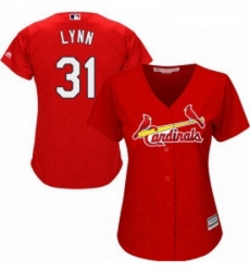 Womens Majestic St Louis Cardinals 31 Lance Lynn Authentic Red Alternate Cool Base MLB Jersey Womens Majestic St Louis Cardinals 31 Lance Lynn Authentic Red Alternate Cool Base MLB Jersey