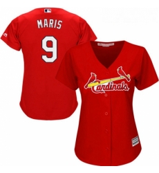 Womens Majestic St Louis Cardinals 9 Roger Maris Authentic Red Alternate Cool Base MLB Jersey Womens Majestic St Louis Cardinals 9 Roger Maris Authentic Red Alternate Cool Base MLB Jersey