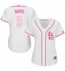 Womens Majestic St Louis Cardinals 9 Roger Maris Authentic White Fashion Cool Base MLB Jersey Womens Majestic St Louis Cardinals 9 Roger Maris Authentic White Fashion Cool Base MLB Jersey