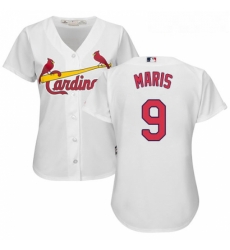 Womens Majestic St Louis Cardinals 9 Roger Maris Replica White Home Cool Base MLB Jersey Womens Majestic St Louis Cardinals 9 Roger Maris Replica White Home Cool Base MLB Jersey