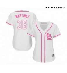 Womens St Louis Cardinals 38 Jose Martinez Replica White Fashion Cool Base Baseball Jersey Womens St Louis Cardinals 38 Jose Martinez Replica White Fashion Cool Base Baseball Jersey