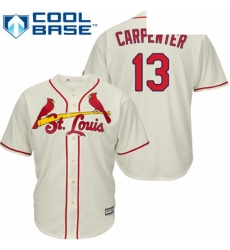 Youth Majestic St Louis Cardinals 13 Matt Carpenter Replica Cream Alternate Cool Base MLB Jersey Youth Majestic St Louis Cardinals 13 Matt Carpenter Replica Cream Alternate Cool Base MLB Jersey