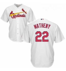 Youth Majestic St Louis Cardinals 22 Mike Matheny Replica White Home Cool Base MLB Jersey Youth Majestic St Louis Cardinals 22 Mike Matheny Replica White Home Cool Base MLB Jersey