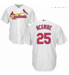 Youth Majestic St Louis Cardinals 25 Mark McGwire Replica White Home Cool Base MLB Jersey Youth Majestic St Louis Cardinals 25 Mark McGwire Replica White Home Cool Base MLB Jersey