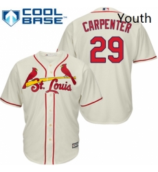 Youth Majestic St Louis Cardinals 29 Chris Carpenter Authentic Cream Alternate Cool Base MLB Jersey Youth Majestic St Louis Cardinals 29 Chris Carpenter Authentic Cream Alternate Cool Base MLB Jersey