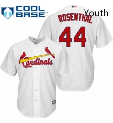Youth Majestic St Louis Cardinals 44 Trevor Rosenthal Replica White Home Cool Base MLB Jersey Youth Majestic St Louis Cardinals 44 Trevor Rosenthal Replica White Home Cool Base MLB Jersey