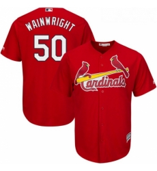 Youth Majestic St Louis Cardinals 50 Adam Wainwright Authentic Red Alternate Cool Base MLB Jersey Youth Majestic St Louis Cardinals 50 Adam Wainwright Authentic Red Alternate Cool Base MLB Jersey