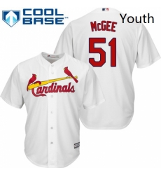 Youth Majestic St Louis Cardinals 51 Willie McGee Replica White Home Cool Base MLB Jersey Youth Majestic St Louis Cardinals 51 Willie McGee Replica White Home Cool Base MLB Jersey