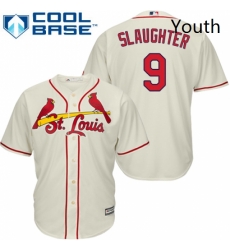 Youth Majestic St Louis Cardinals 9 Enos Slaughter Replica Cream Alternate Cool Base MLB Jersey Youth Majestic St Louis Cardinals 9 Enos Slaughter Replica Cream Alternate Cool Base MLB Jersey