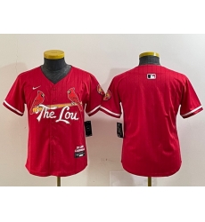 Youth St Louis Cardinals Team Big Logo Red 2024 City Connect Limited Stitched Baseball Jersey 8 Youth St Louis Cardinals Team Big Logo Red 2024 City Connect Limited Stitched Baseball Jersey 8