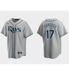 Men Tampa Bay Rays 17 Isaac Paredes Gray Cool Base Stitched Baseball Jersey Men Tampa Bay Rays 17 Isaac Paredes Gray Cool Base Stitched Baseball Jersey