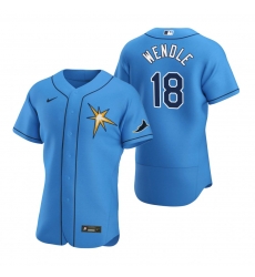 Men Tampa Bay Rays 18 Joey Wendle Men Nike Light Blue Alternate 2020 Flex Base Team MLB Jersey Men Tampa Bay Rays 18 Joey Wendle Men Nike Light Blue Alternate 2020 Flex Base Team MLB Jersey