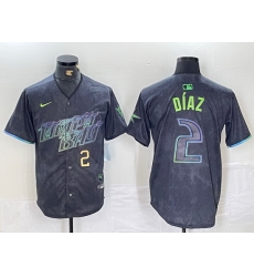 Men Tampa Bay Rays 2 Yandy D EDaz Charcoal 2024 City Connect Limited Stitched Baseball Jersey 4 Men Tampa Bay Rays 2 Yandy D EDaz Charcoal 2024 City Connect Limited Stitched Baseball Jersey 4