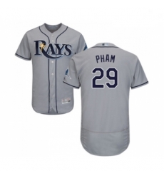 Mens Tampa Bay Rays 29 Tommy Pham Grey Road Flex Base Authentic Collection Baseball Jersey Mens Tampa Bay Rays 29 Tommy Pham Grey Road Flex Base Authentic Collection Baseball Jersey