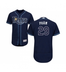 Mens Tampa Bay Rays 29 Tommy Pham Navy Blue Alternate Flex Base Authentic Collection Baseball Jersey Mens Tampa Bay Rays 29 Tommy Pham Navy Blue Alternate Flex Base Authentic Collection Baseball Jersey