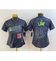 Women Tampa Bay Rays 15 Josh Lowe Charcoal 2024 City Connect Limited Stitched Baseball Jersey 2 Women Tampa Bay Rays 15 Josh Lowe Charcoal 2024 City Connect Limited Stitched Baseball Jersey 2