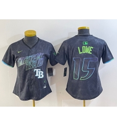 Women Tampa Bay Rays 15 Josh Lowe Charcoal 2024 City Connect Limited Stitched Baseball Jersey 3 Women Tampa Bay Rays 15 Josh Lowe Charcoal 2024 City Connect Limited Stitched Baseball Jersey 3