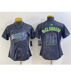 Women Tampa Bay Rays 18 Shane McClanahan Charcoal 2024 City Connect Limited Stitched Baseball Jersey 2 Women Tampa Bay Rays 18 Shane McClanahan Charcoal 2024 City Connect Limited Stitched Baseball Jersey 2